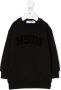 MSGM Kids Sweaterjurk met logoprint Zwart - Thumbnail 1