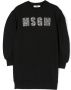 MSGM Kids Sweaterjurk verfraaid met logo Zwart - Thumbnail 1