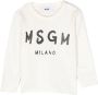MSGM Kids T-shirt met logoprint Beige - Thumbnail 1