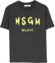 MSGM Kids T-shirt met logoprint Grijs - Thumbnail 1