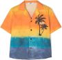 MSGM Kids T-shirt met palmboomprint Oranje - Thumbnail 1