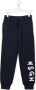 MSGM Kids Trainingsbroek met logoprint Blauw - Thumbnail 1