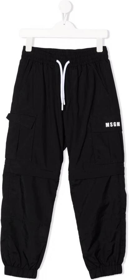 MSGM Kids Trainingsbroek met trekkoord Zwart