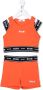 MSGM Kids Trainingspak met logo afwerking Oranje - Thumbnail 1