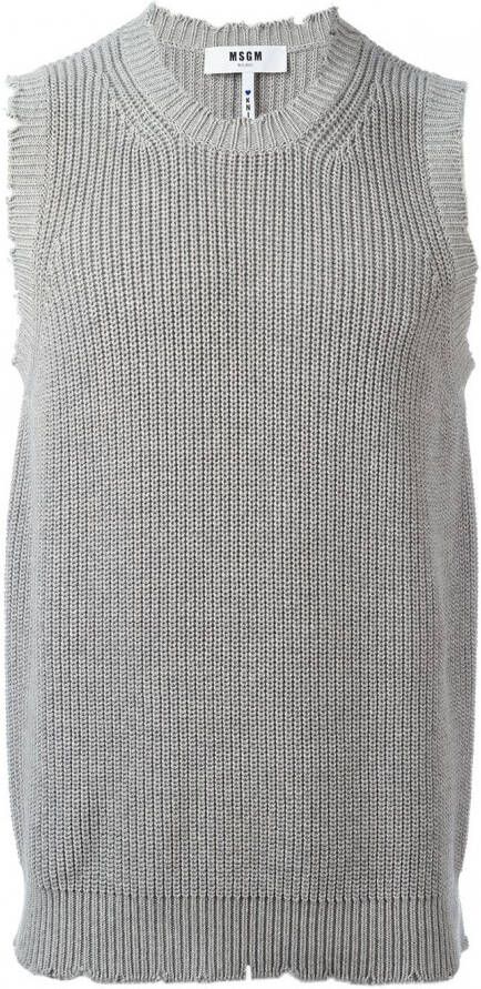 MSGM knitted vest Grijs