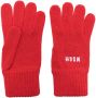MSGM Handschoenen met geborduurd logo Rood - Thumbnail 1