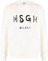 MSGM Sweater met logoprint Wit - Thumbnail 1