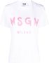 MSGM T-shirt met logoprint Wit - Thumbnail 1