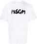 MSGM T-shirt met logoprint Wit - Thumbnail 1