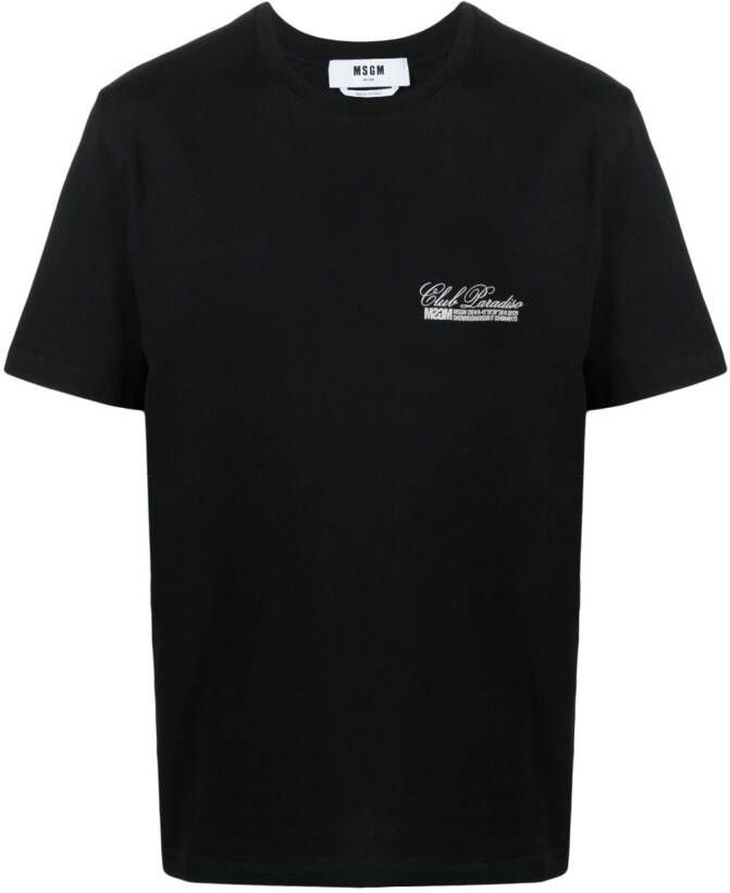 MSGM T-shirt met logoprint Zwart
