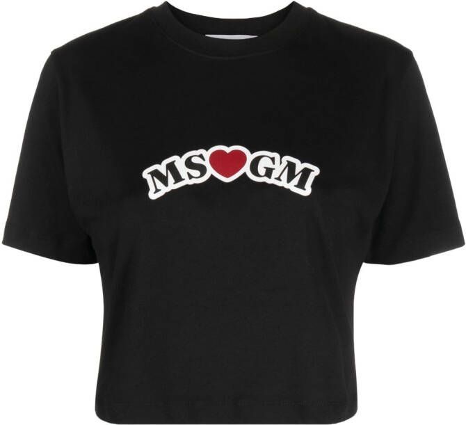 MSGM T-shirt met logoprint Zwart