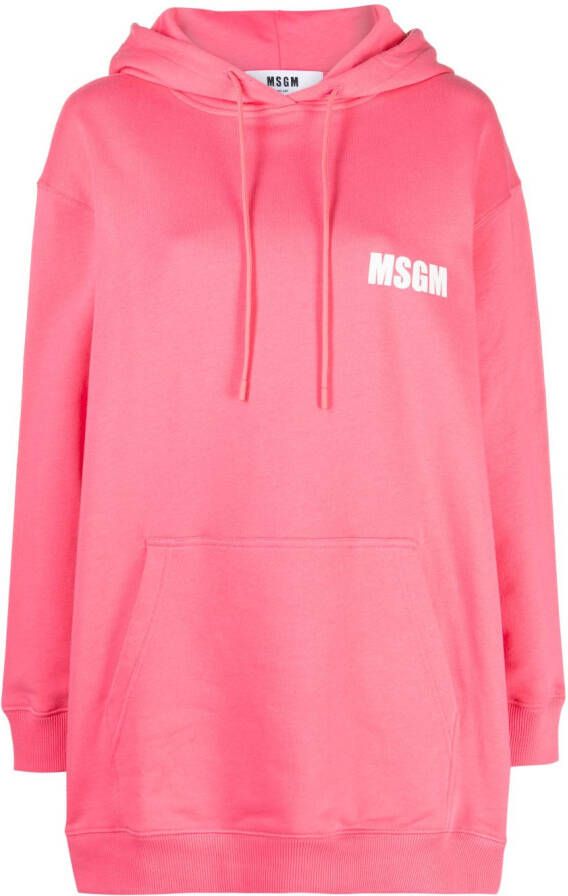 MSGM Hoodie met logoprint Roze