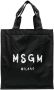 MSGM Shopper met logoprint Zwart - Thumbnail 1