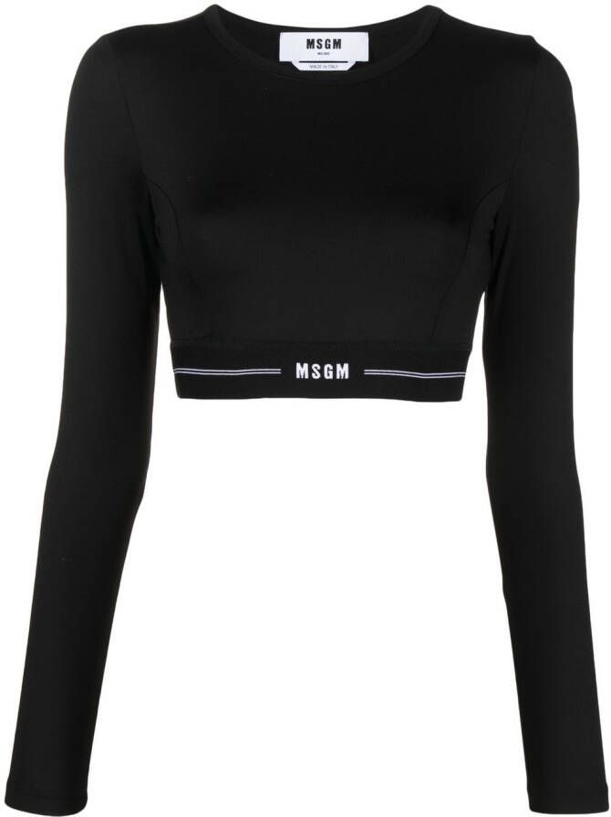 MSGM Cropped top Zwart