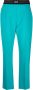 MSGM Pantalon met logotaille Blauw - Thumbnail 1