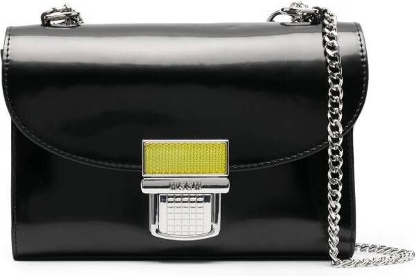 MSGM Schoudertas met gegraveerd logo Zwart