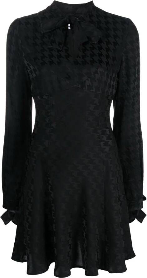 MSGM Mini-jurk met jacquard Zwart