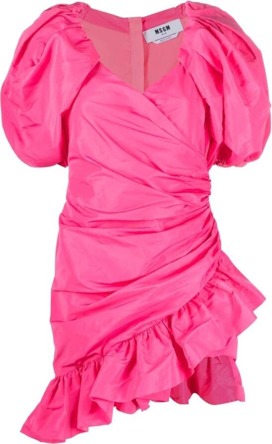 MSGM Mini-jurk met ruche Roze