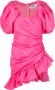 MSGM Mini-jurk met ruche Roze - Thumbnail 1