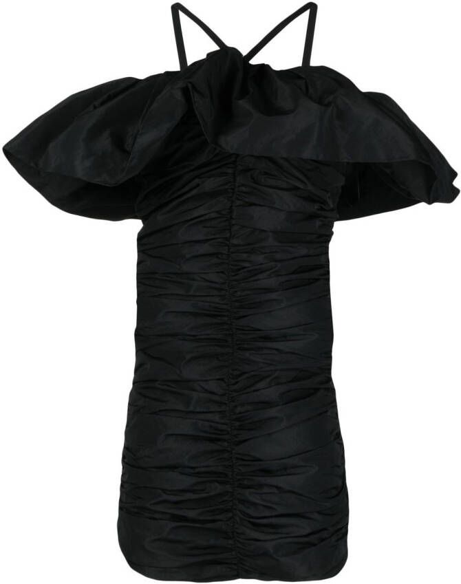 MSGM Mini-jurk met ruche Zwart