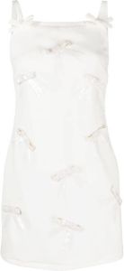 MSGM Mini-jurk met strikdetail Wit