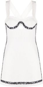 MSGM Mini-jurk met uitgesneden detail Wit