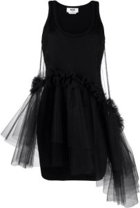 MSGM Mouwloze mini-jurk Zwart