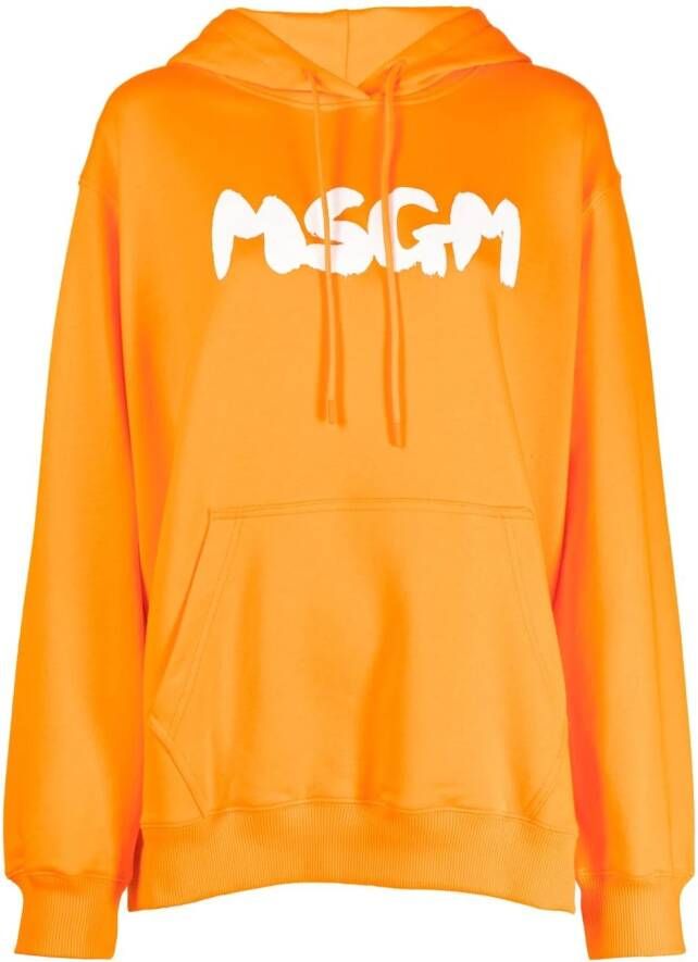 MSGM Oversized hoodie Oranje