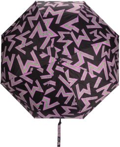 MSGM Paraplu met logoprint Zwart