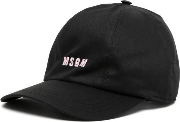 MSGM Pet met geborduurd logo Zwart