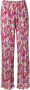 MSGM Plooibroek met bloemenprint Roze - Thumbnail 1