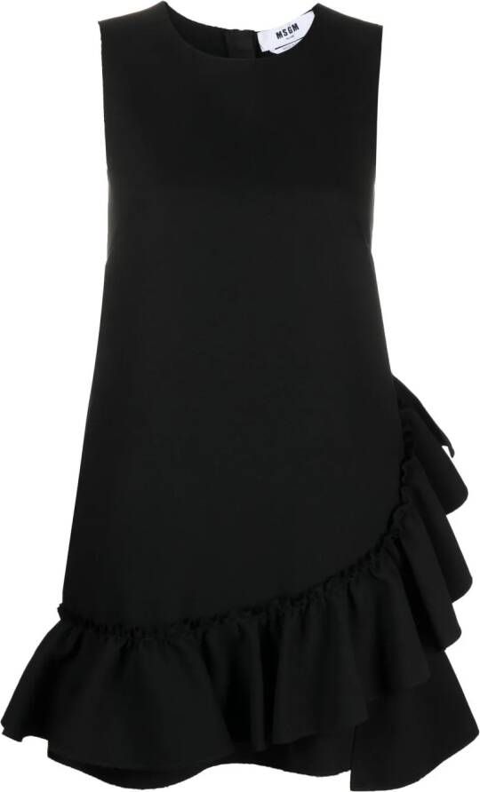 MSGM Mini-jurk met ruches Zwart