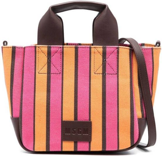 MSGM Shopper met logopatch Roze