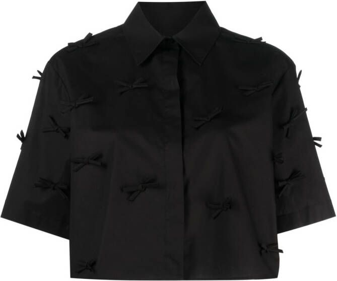 MSGM Cropped blouse Zwart