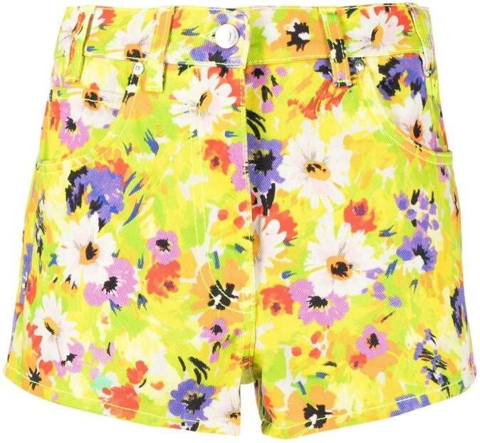 MSGM Shorts met bloemenprint Groen