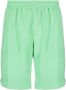 MSGM Shorts met elastische tailleband Groen - Thumbnail 1