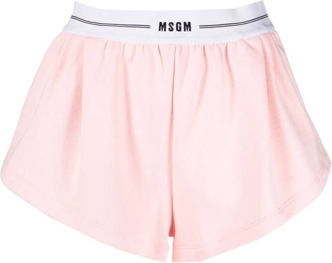 MSGM Shorts met logo Roze
