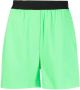 MSGM Shorts met logoband Groen - Thumbnail 1