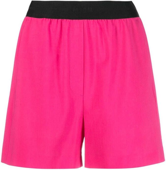 MSGM Shorts met logoband Roze
