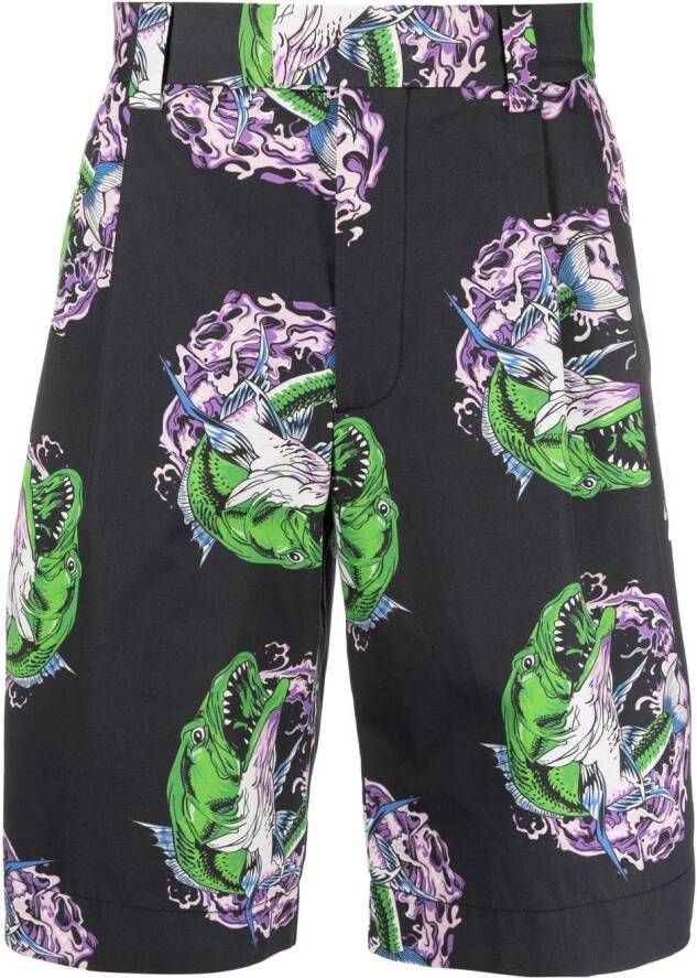 MSGM Shorts met print Zwart