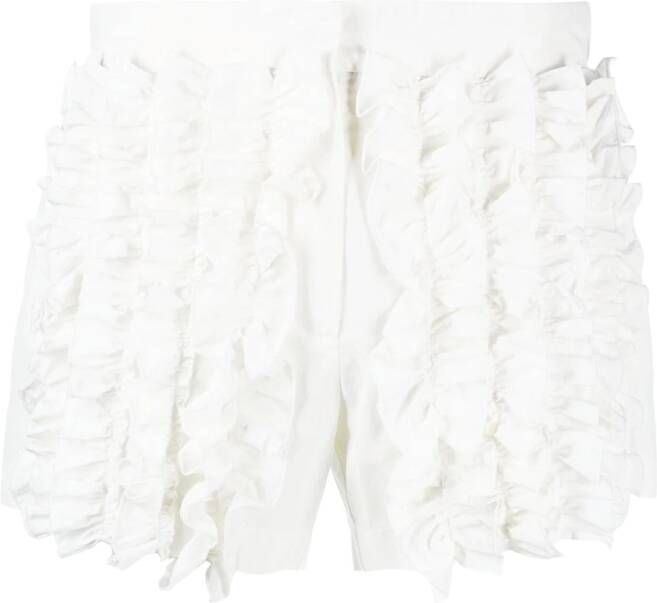 MSGM Shorts met ruches Wit
