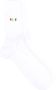 MSGM Sokken met geborduurd logo Wit - Thumbnail 1
