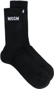MSGM Sokken met logo Zwart