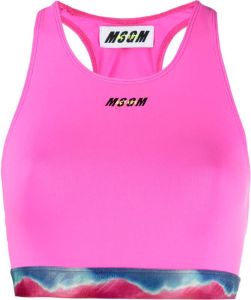 MSGM Sport-bh met tailleband Roze