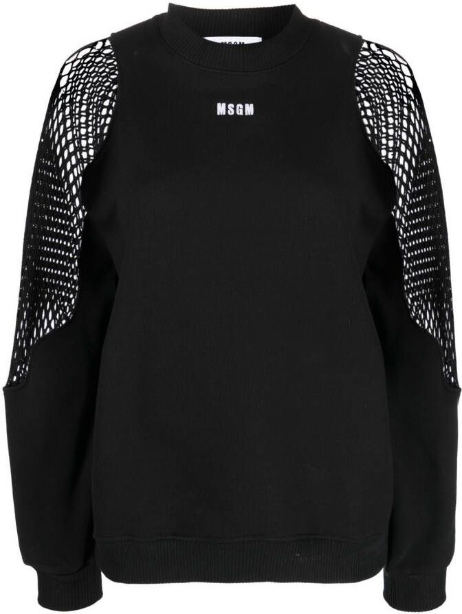 MSGM Sweater met detail Zwart
