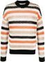 MSGM Sweater met horizontale streep Beige - Thumbnail 1