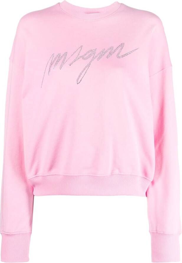 MSGM Sweater met logo Roze