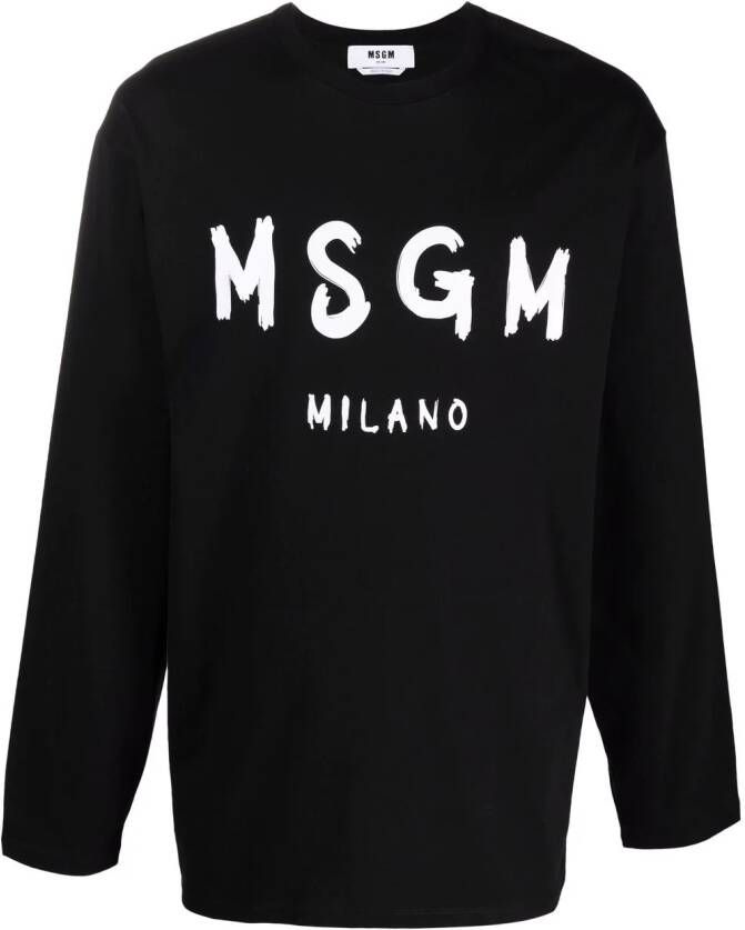 MSGM Sweater met logo Zwart