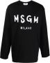 MSGM Sweater met logo Zwart - Thumbnail 1