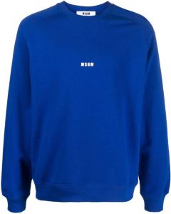 MSGM Sweater met logoprint Blauw